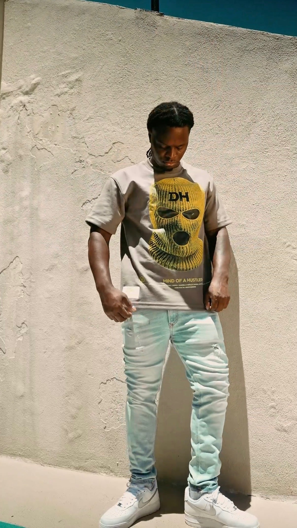 Grey Mind Of A Hustler Tee