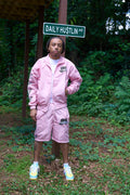 Pink Just Hustle Windbreaker Set